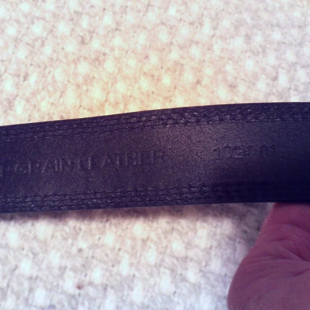 NWT Hickory Creek Black Leather Belt 52 Plus Men Western Workwear Minimalist